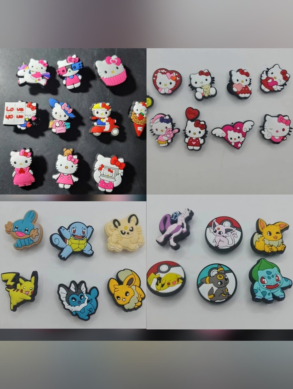 Pokemon Hello Kitty Shoe Charms for Crocs